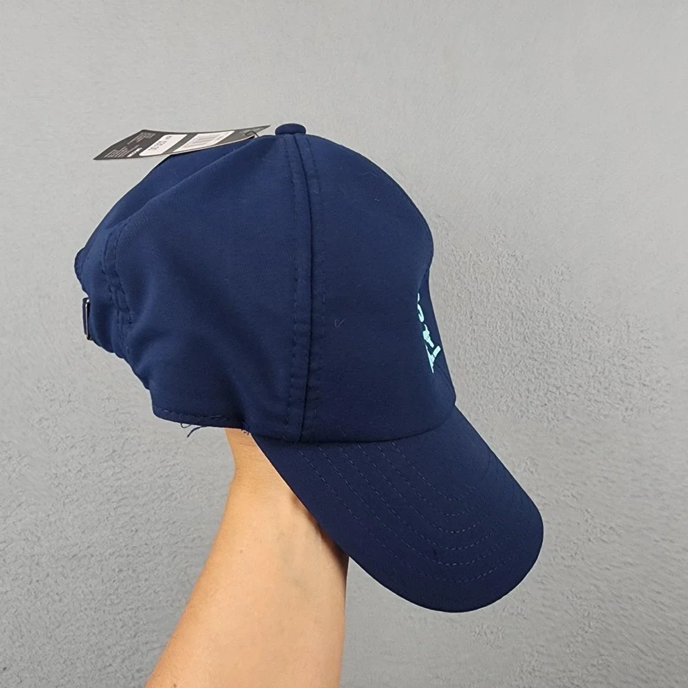Under Armour Hat Cap Strap Back Womens One Size Blue Rent's Due UA Free Fit NWT